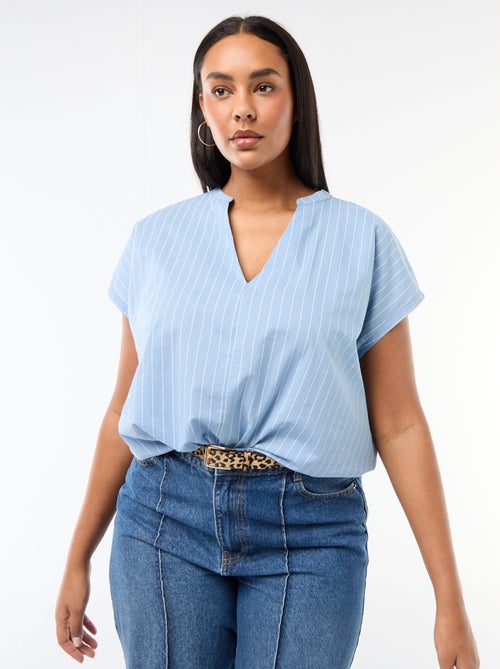 Blusa ligera de manga corta - Kiabi Blusa ligera de manga corta - Kiabi