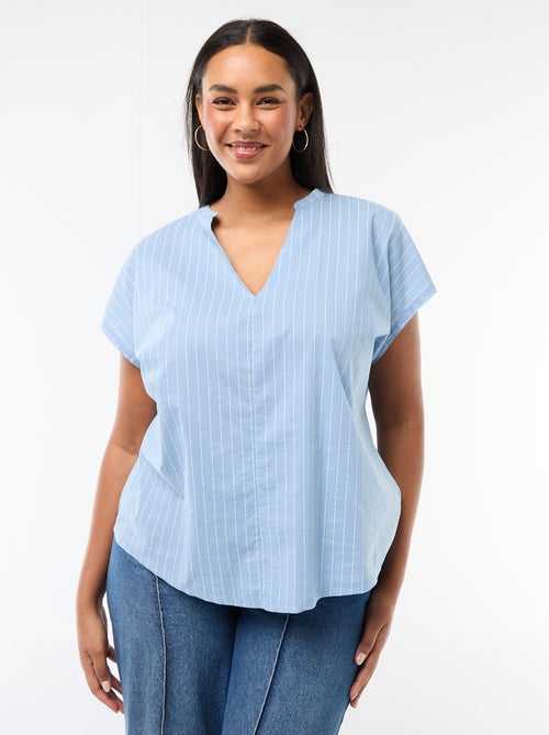 Blusa ligera de manga corta - Kiabi Blusa ligera de manga corta - Kiabi