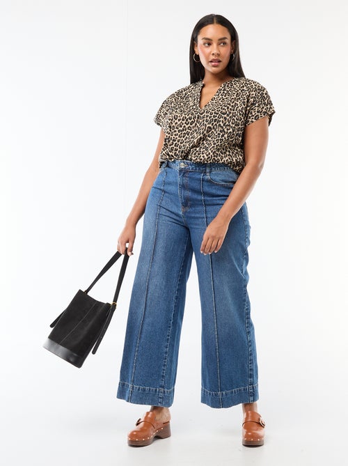 Blusa ligera de manga corta - Kiabi Blusa ligera de manga corta - Kiabi