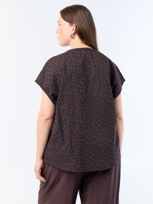 Blusa ligera de manga corta - Kiabi