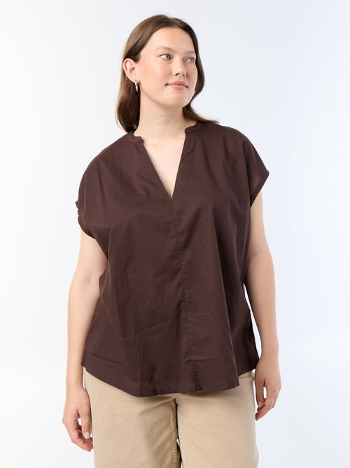 Blusa ligera de manga corta - Kiabi