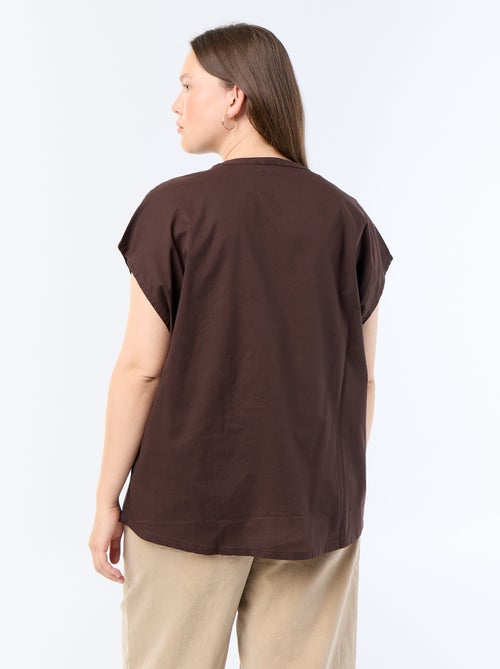 Blusa ligera de manga corta - Kiabi
