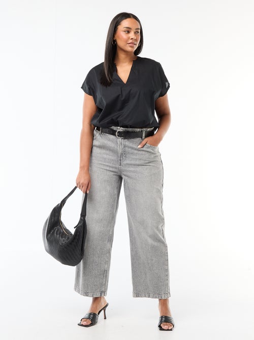 Blusa ligera de manga corta - Kiabi Blusa ligera de manga corta - Kiabi