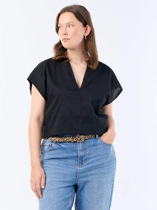 Blusa ligera de manga corta - Kiabi