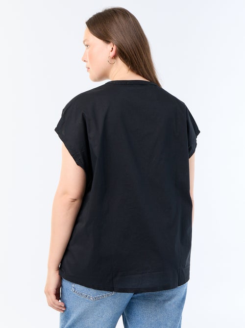 Blusa ligera de manga corta - Kiabi