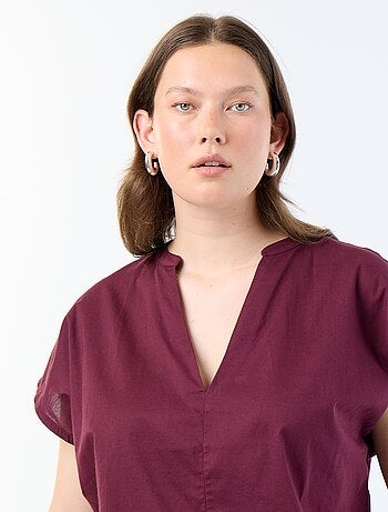 Blusa ligera de manga corta