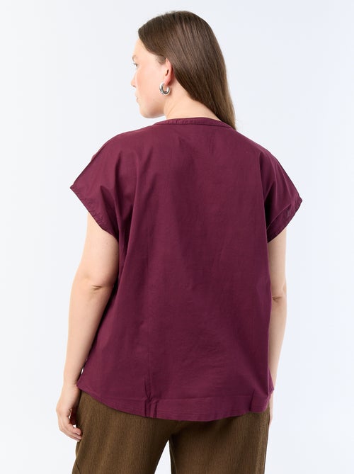 Blusa ligera de manga corta - Kiabi