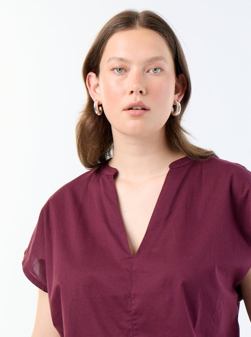 Blusa ligera de manga corta - Kiabi