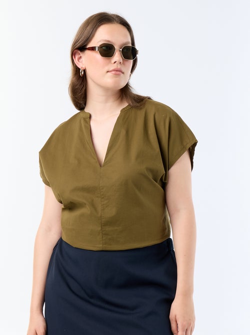 Blusa ligera de manga corta - Kiabi