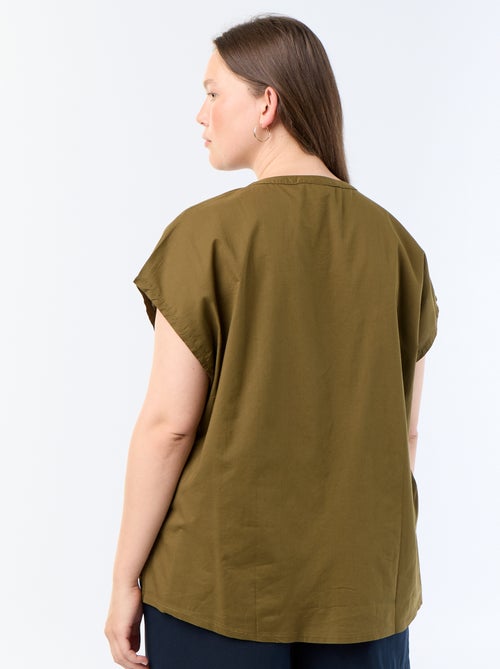 Blusa ligera de manga corta - Kiabi