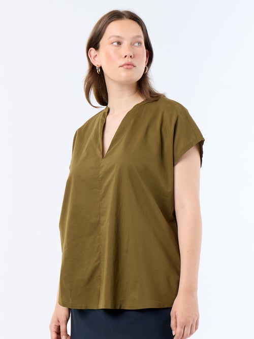 Blusa ligera de manga corta - Kiabi