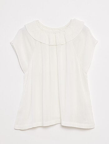 Blusa ligera sin mangas lisa