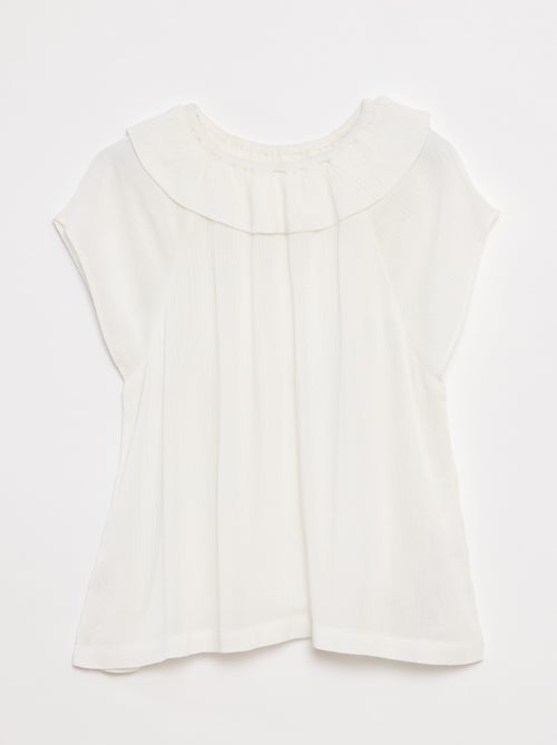Blusa ligera sin mangas lisa - Kiabi