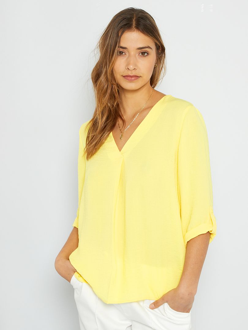 Blusas de best sale mujer color amarillo