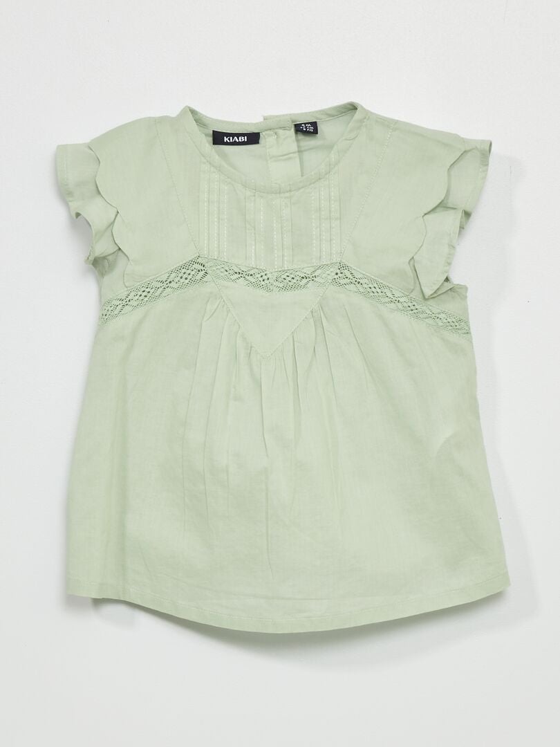 Blusa Casual Lisa Con Cuello En V Y Manga Corta Para Mujer - Cómoda Y Versátil