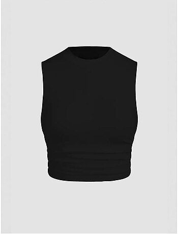 Blusa lisa con detalle fruncido hiccup