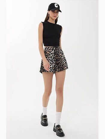 Blusa lisa con detalle fruncido hiccup