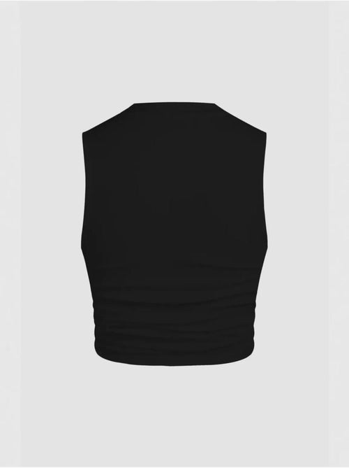 Blusa lisa con detalle fruncido hiccup - Kiabi Blusa lisa con detalle fruncido hiccup - Kiabi