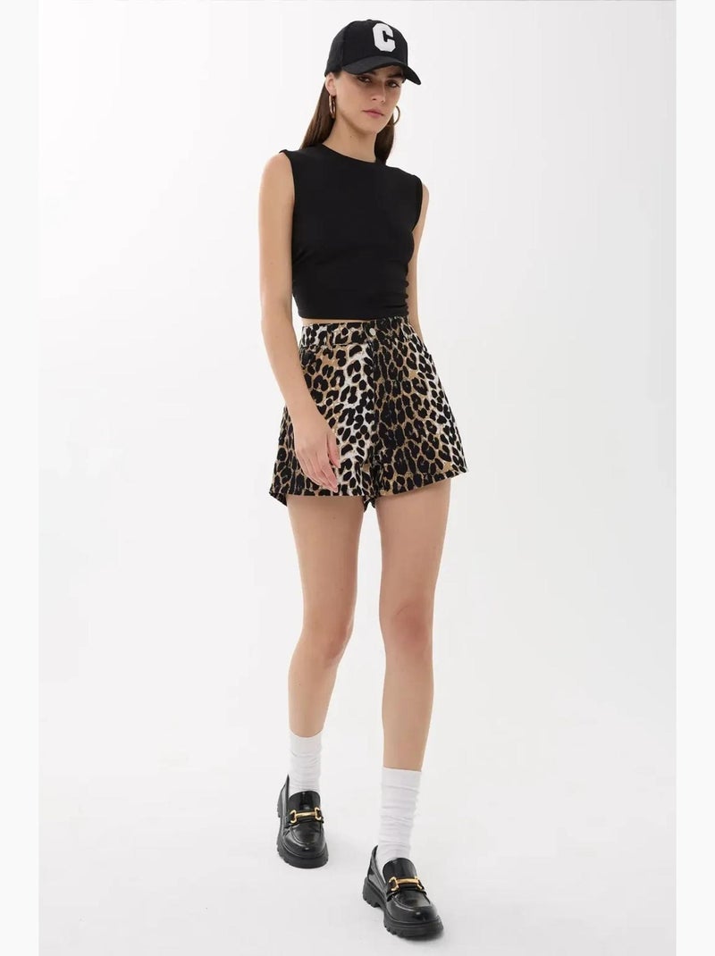 Blusa lisa con detalle fruncido hiccup Negro - Kiabi
