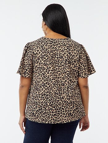 Blusa lisa de manga corta