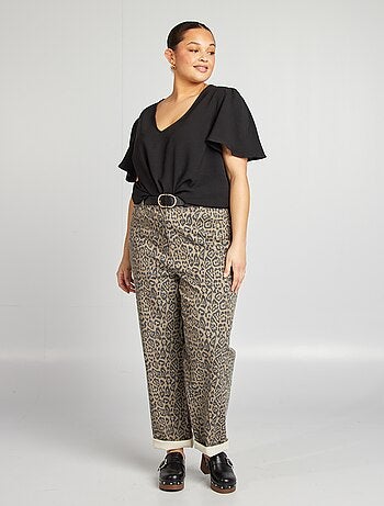 Blusa lisa de manga corta