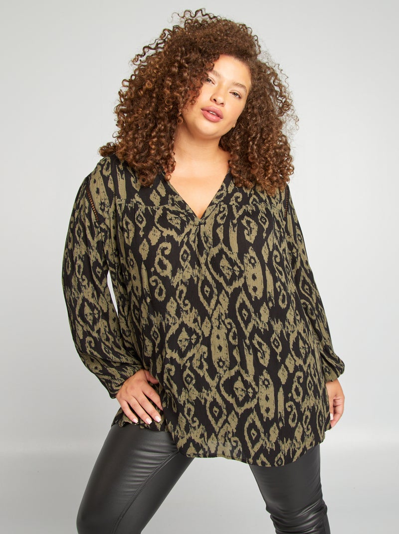 Blusa lisa NEGRO - Kiabi