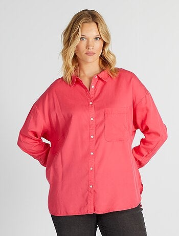 Blusas De Mujer Elegantes Camisas Rosadas Con Estampado Fino De Moda Para  Mujer