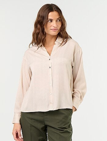 Blusa lisa satinada