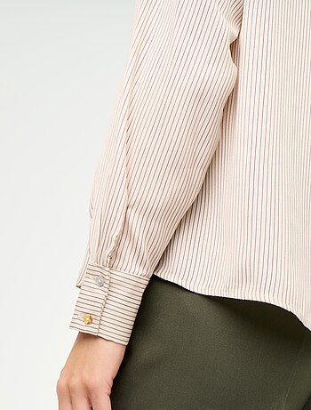 Blusa lisa satinada