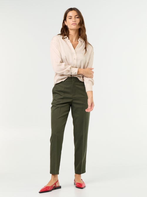 Blusa lisa satinada - Kiabi Blusa lisa satinada - Kiabi