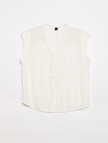 Blusa manga corta Fácil de poner