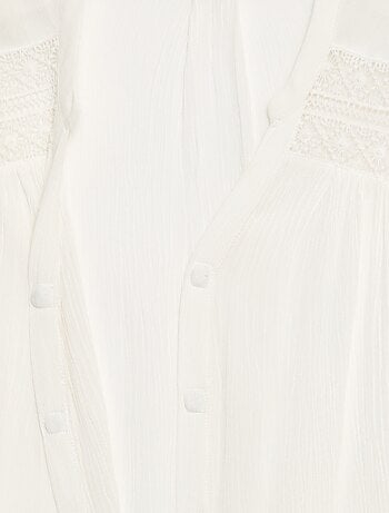 Blusa manga corta Fácil de poner