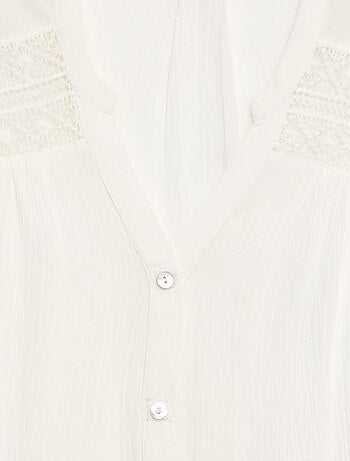 Blusa manga corta Fácil de poner