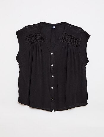 Blusa manga corta Fácil de poner