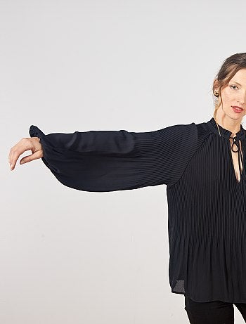 Blusa plisada - Kiabi