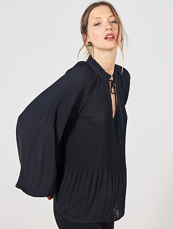 Blusa plisada - Kiabi