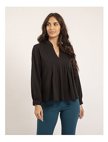 Blusa plisada OANA