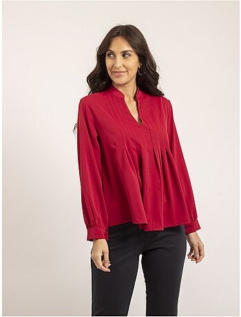 Blusa plisada OANA