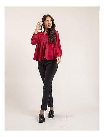Blusa plisada OANA