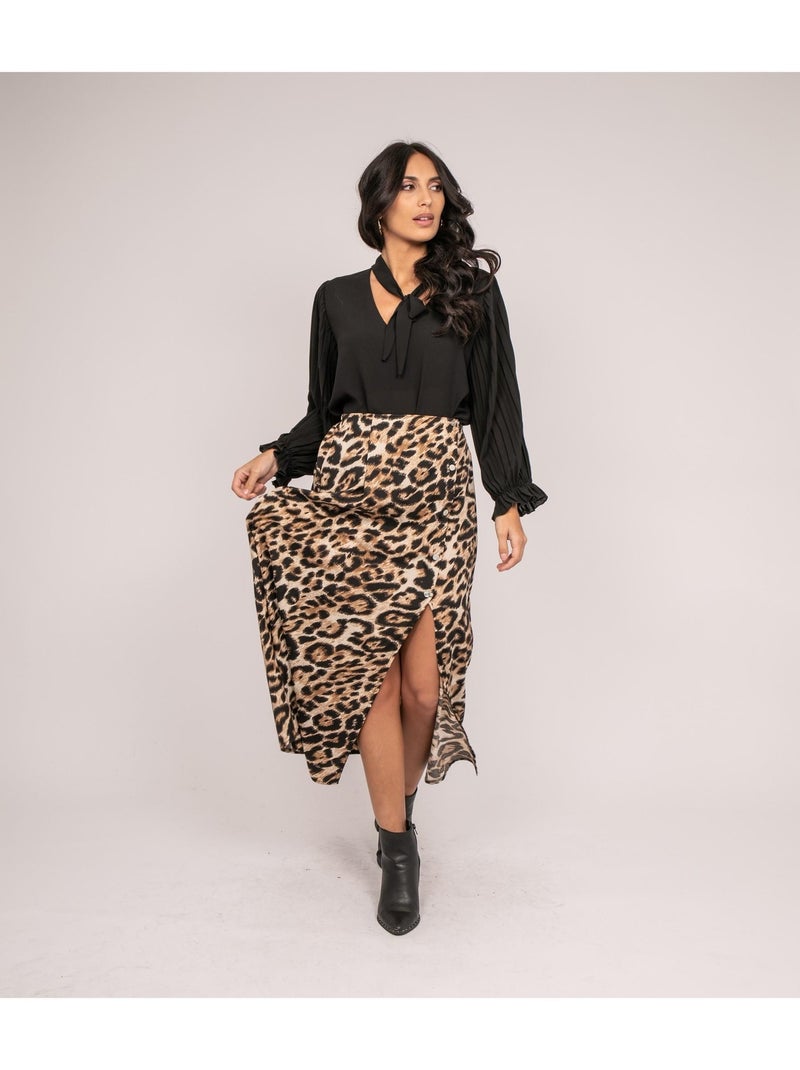 Blusa plisse FUGGIA Negro - Kiabi