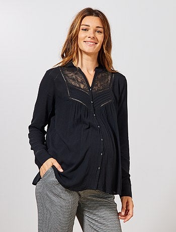 Premamá - Blusa premamá de encaje - Kiabi