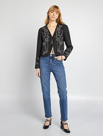 Blusa quimono bordada