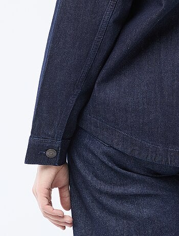 Blusa recta en denim