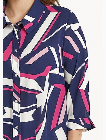 Blusa recta gráfica con mangas 3/4 - Afibel