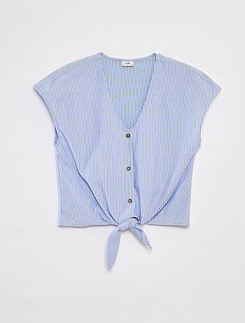 Blusa sin mangas abotonada y anudada 'JDY'