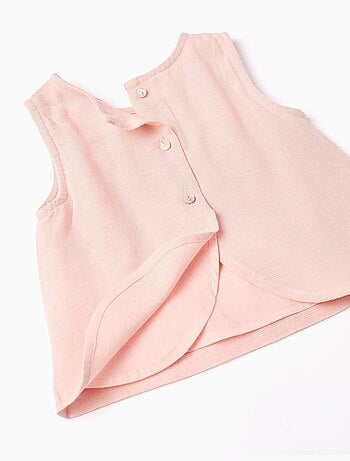 Blusa sin mangas + cubrepañal B&S