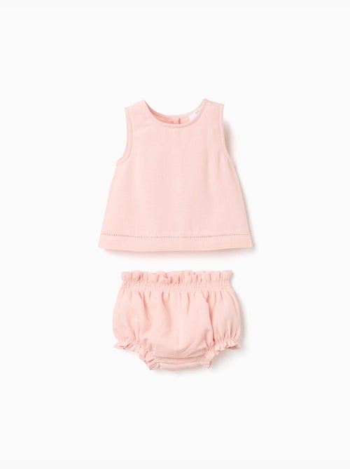 Blusa sin mangas + cubrepañal B&S - Kiabi