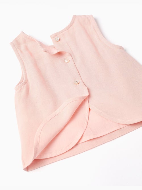 Blusa sin mangas + cubrepañal B&S - Kiabi