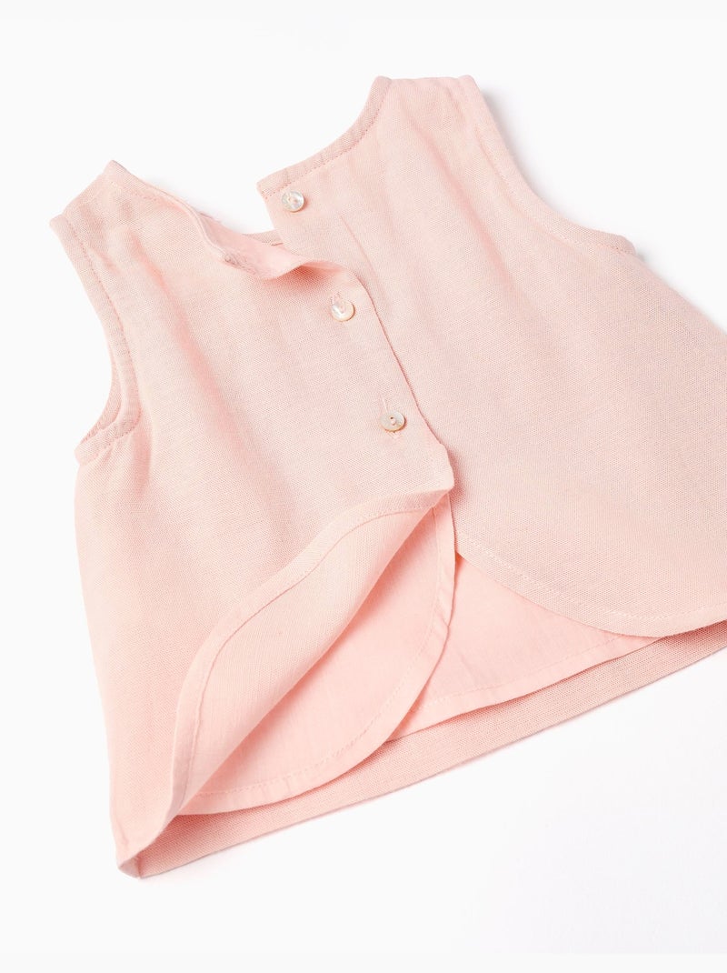 Blusa sin mangas + cubrepañal B&S Rosa claro - Kiabi