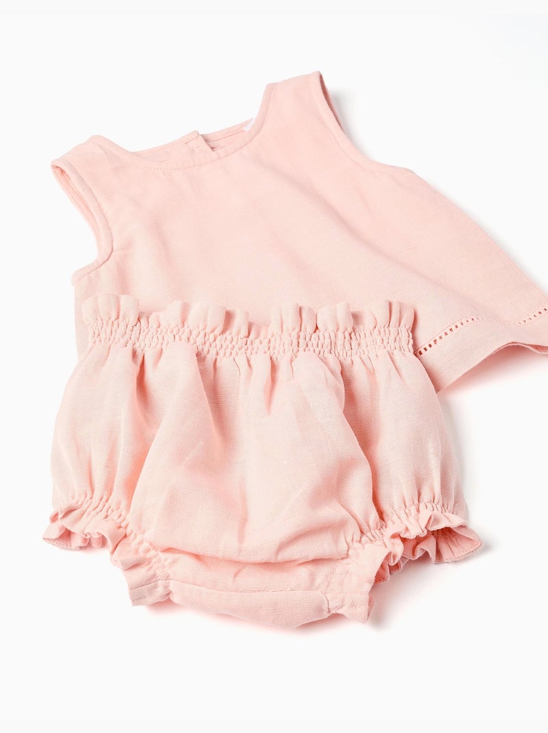 Blusa sin mangas + cubrepañal B&S Rosa claro - Kiabi